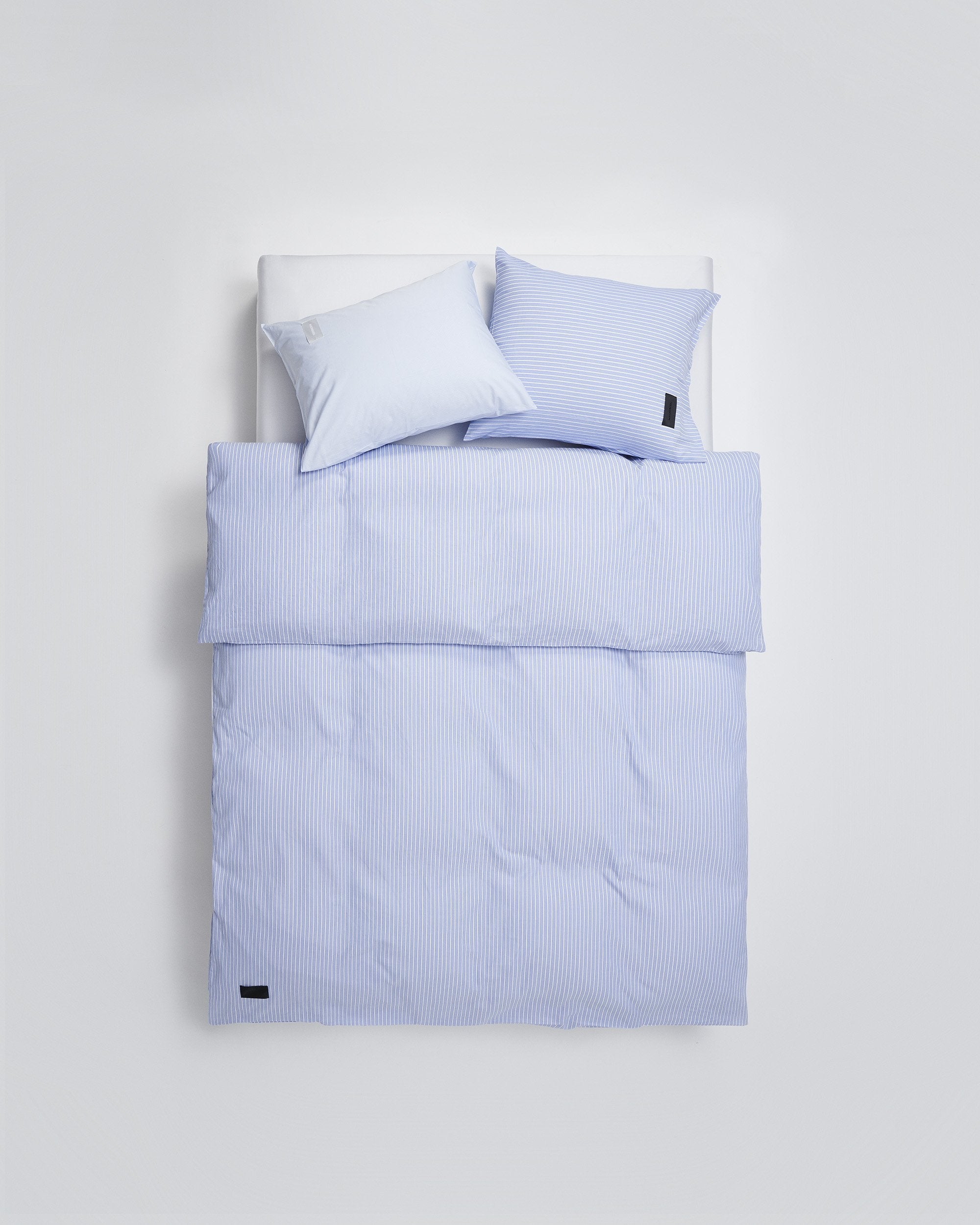 Wall Street duvet cover | Stripe light blue Oxford